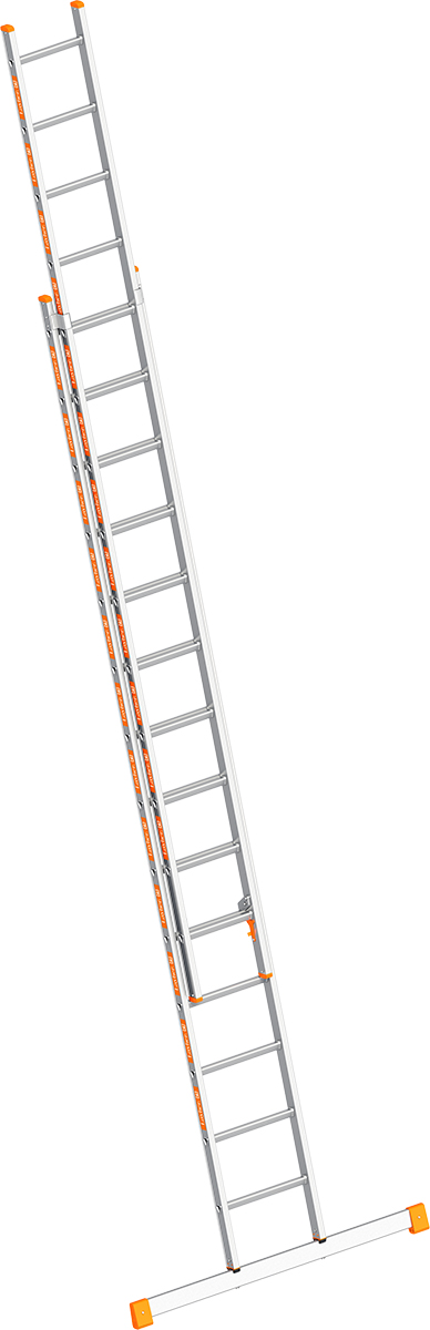 Layher Schiebeleiter Alu 2x14 Sprossen