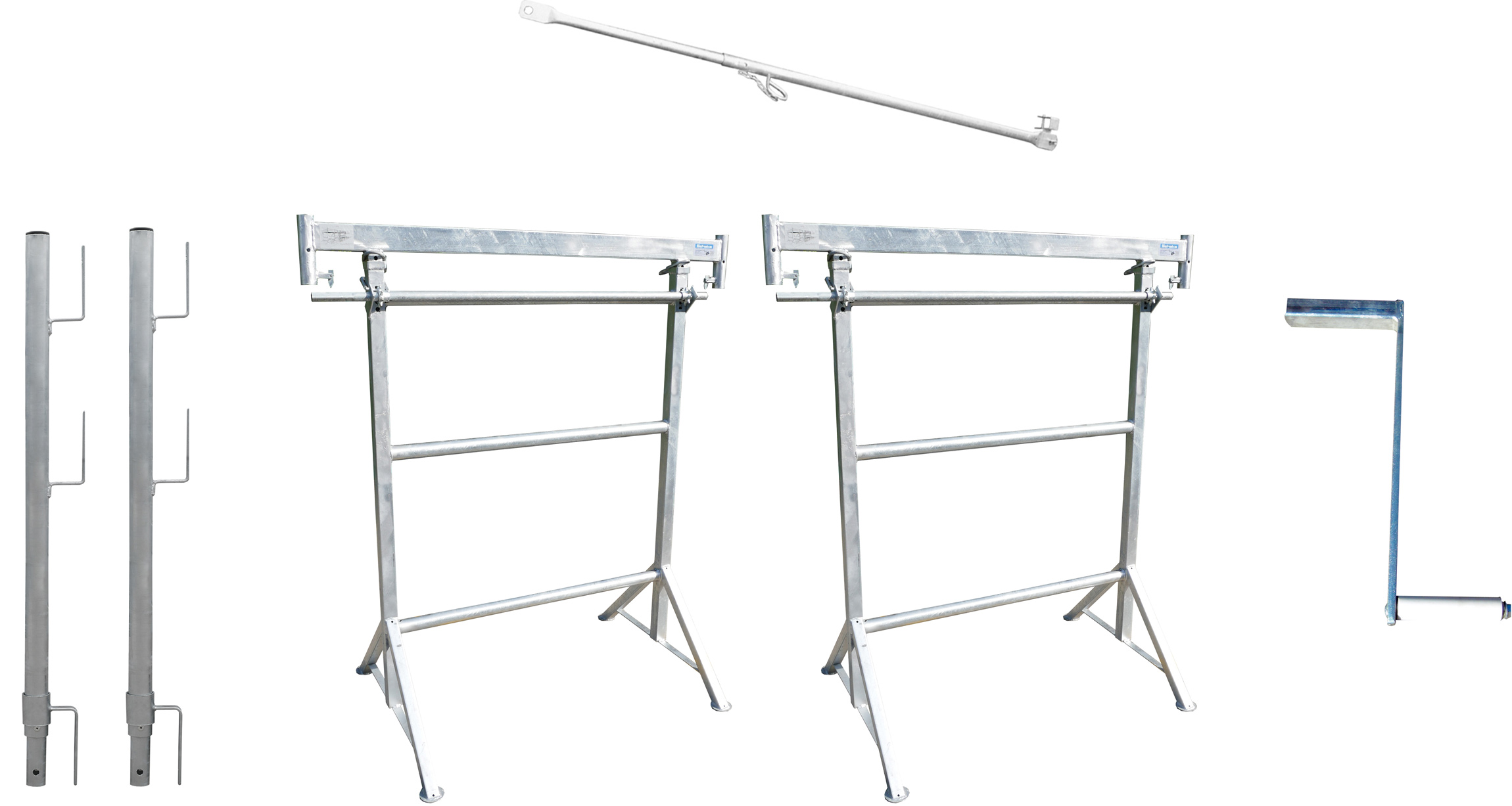 Schake Kurbelbock K1500|3 verzinkt - hawego Set