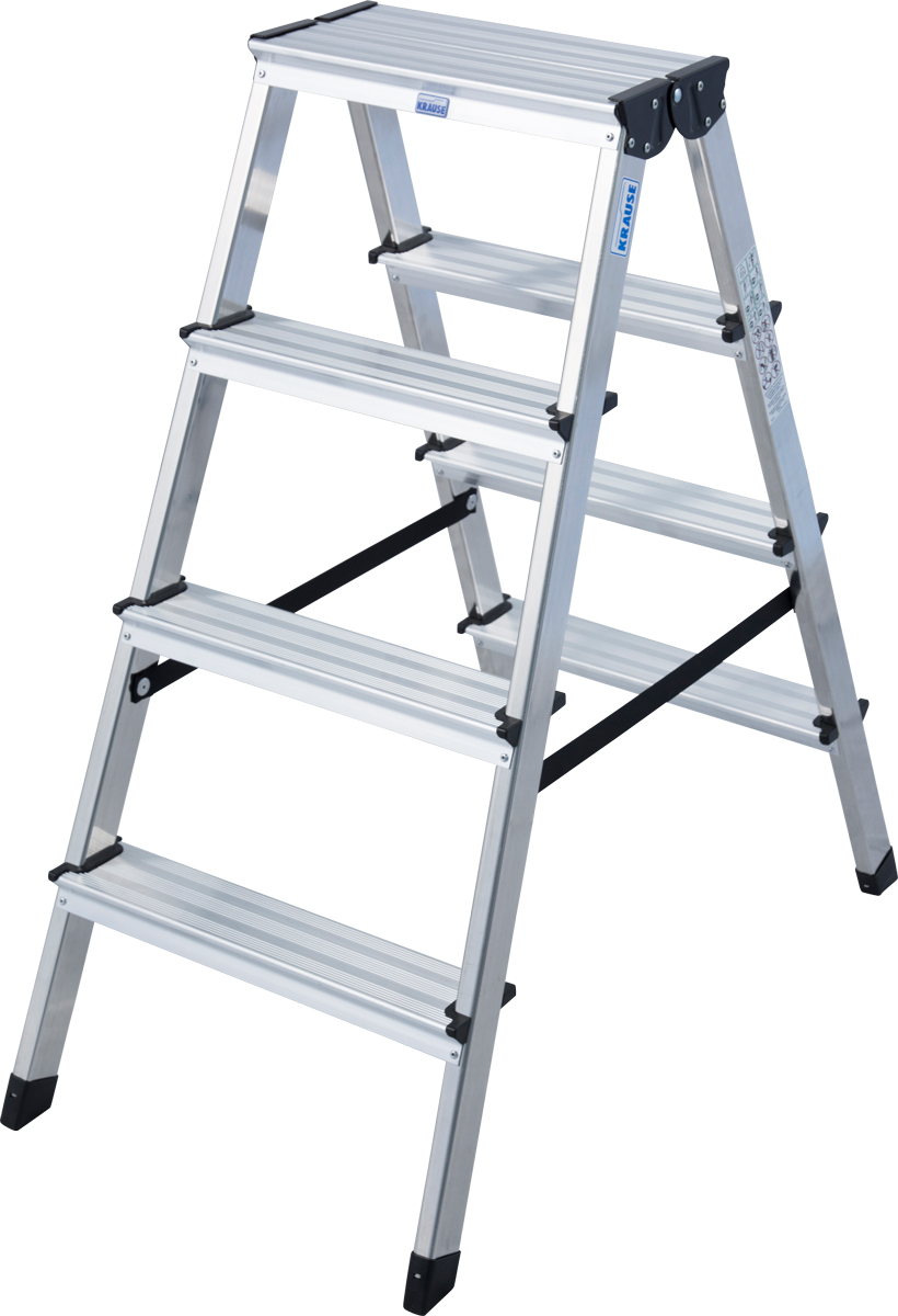 Krause Alu-Stufendoppelleiter Dopplo® 2x4 Stufen