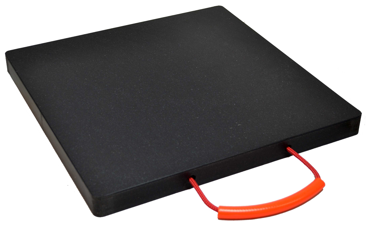 LuxTek Abstützplatte Performance black 300 x 300 x 30 mm Unterlegplatte belastbar bis 7 t - Lastverteilungsplatte aus Kunststoff (LU-KS30030030) Bild-01