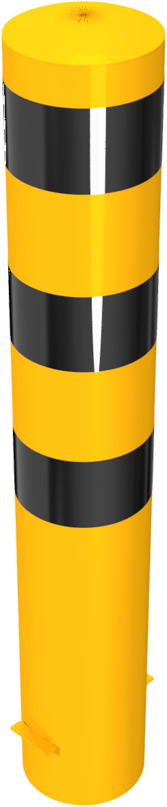 Schake Stahlrohrpoller OE Ø 193 mm gelb | schwarz - 1,20 m
