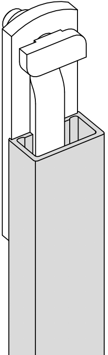 Hymer Steigleiter Rückenschutzstrebe Zubehör Rückenschutz für ortsfeste Leitern (HY-002272) Bild-01
