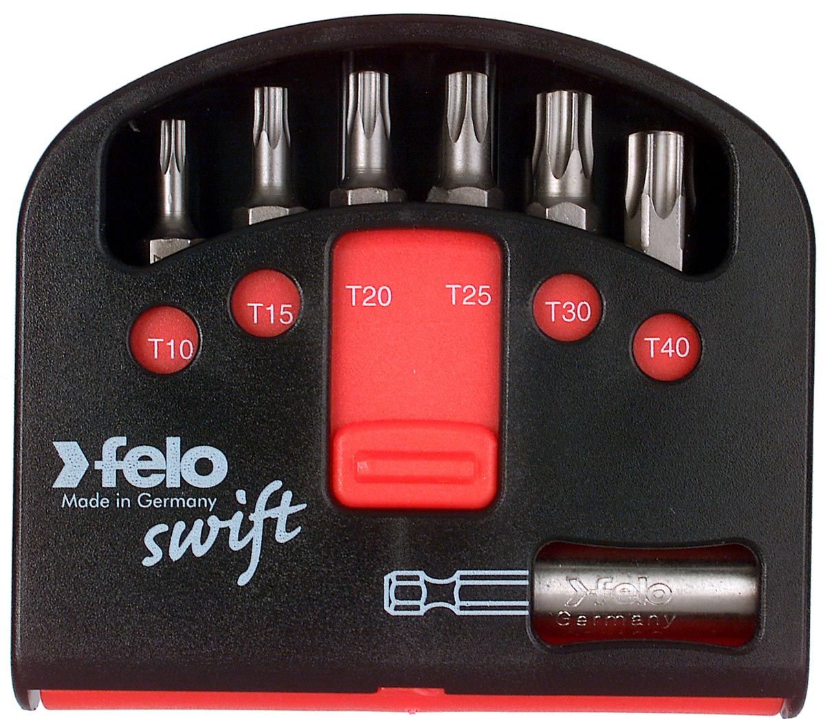 Felo swift Bit-Box 7-teilig Industrie Torx T Bit Set - Torx T 10 | T 15 | T 20 | T 25 | T 30 | T 40 | Bithalter (FL-02060316) Bild-01