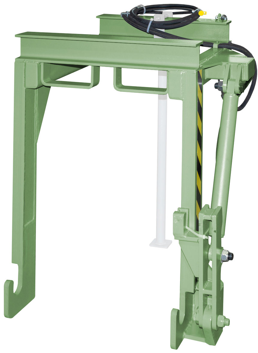 Bauer Stapelkippbehälter Traverse BST-H-30 - RAL 6011 Kippvorrichtung hydraulisch für Kippmulde 300 Liter - Schuttmulde resedagrün pulverbeschichtet (BA-4421-11-0000-4) Bild-01