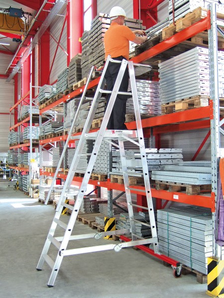 euroline Podestleiter PREMIUM Alu 8 Stufen