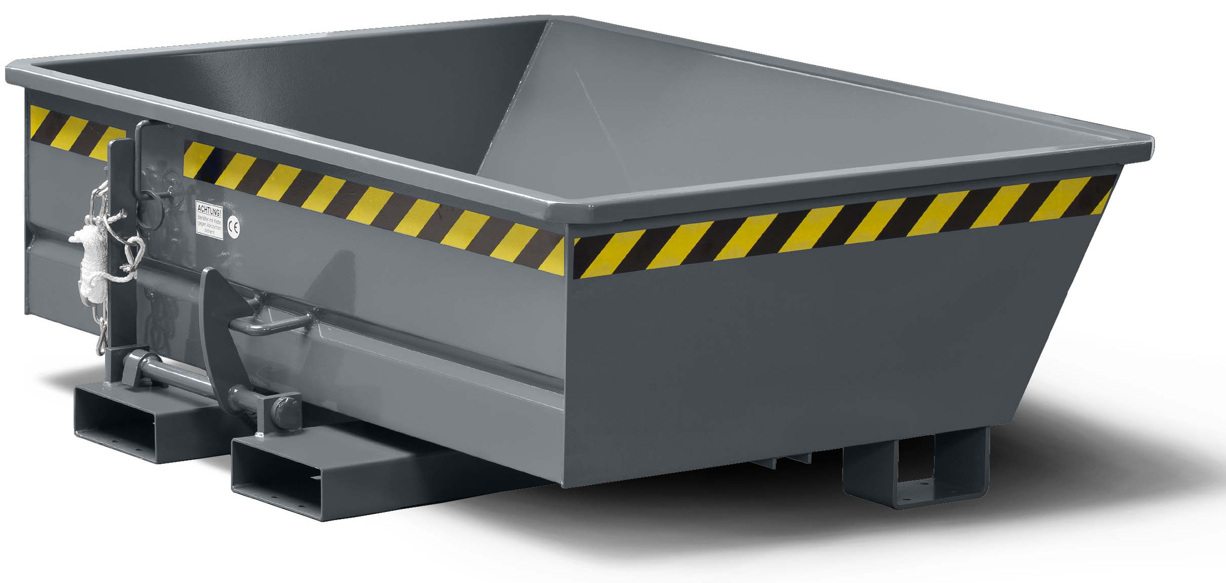 RR Industrietechnik Minikipper RMI-15 - RAL 7005 Kippmulde 150 Liter für Stapler - Schüttgutbehälter mausgrau pulverbeschichtet (RR-100800719) Bild-02