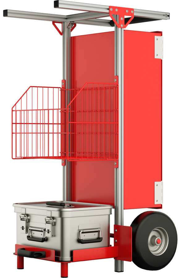 Munk SafeCaddy - Erste Hilfe Transportkarre für Rettungstechnik zur Selbstbestückung (GB-114703) Bild-01