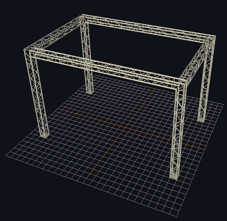 Global Truss Traversensystem F34 - Traversenkäfig 6 x 4 m