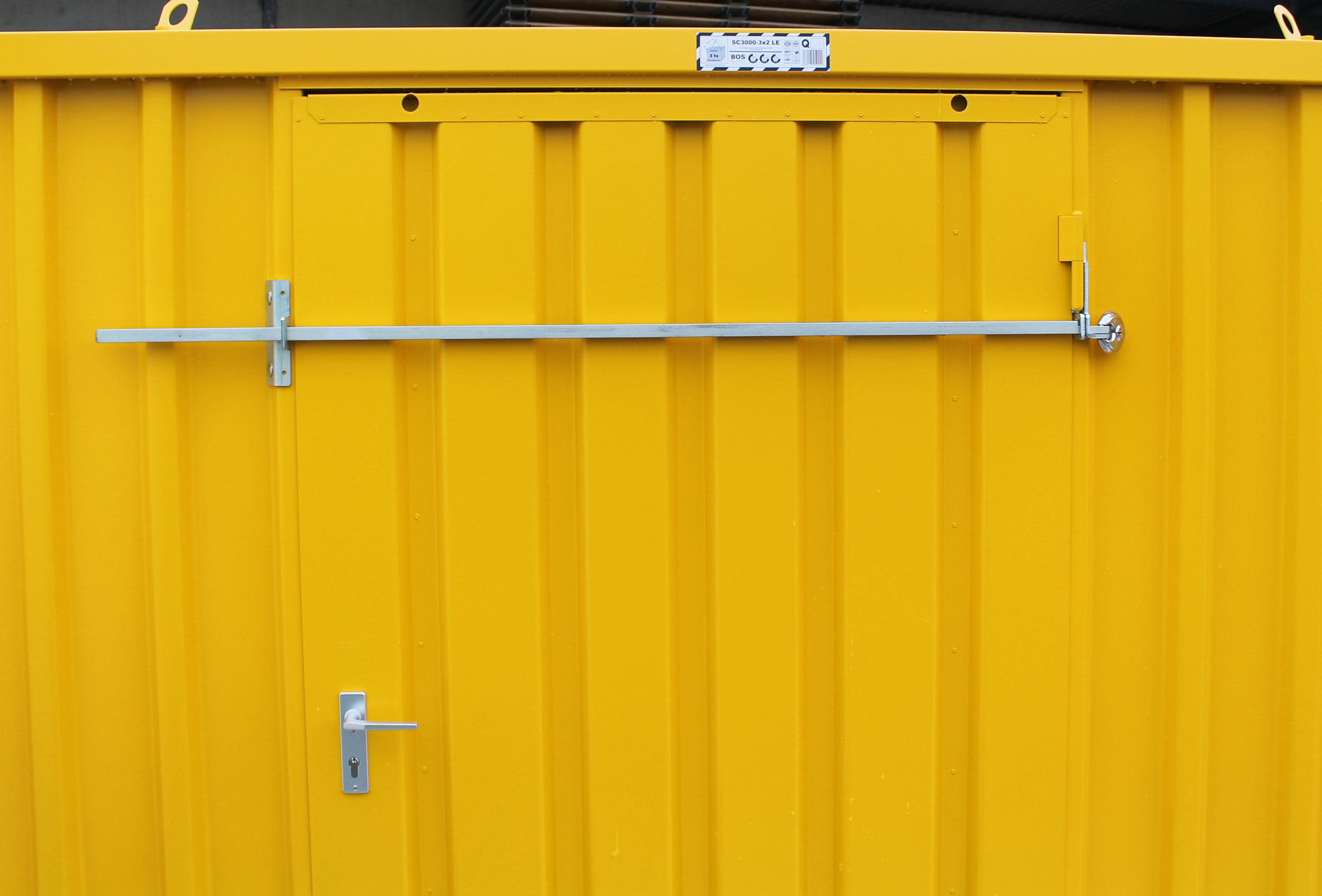 Diebstahlsicherung CR-DS1 Doppelflügeltür für Lagercontainer  Materialcontainer