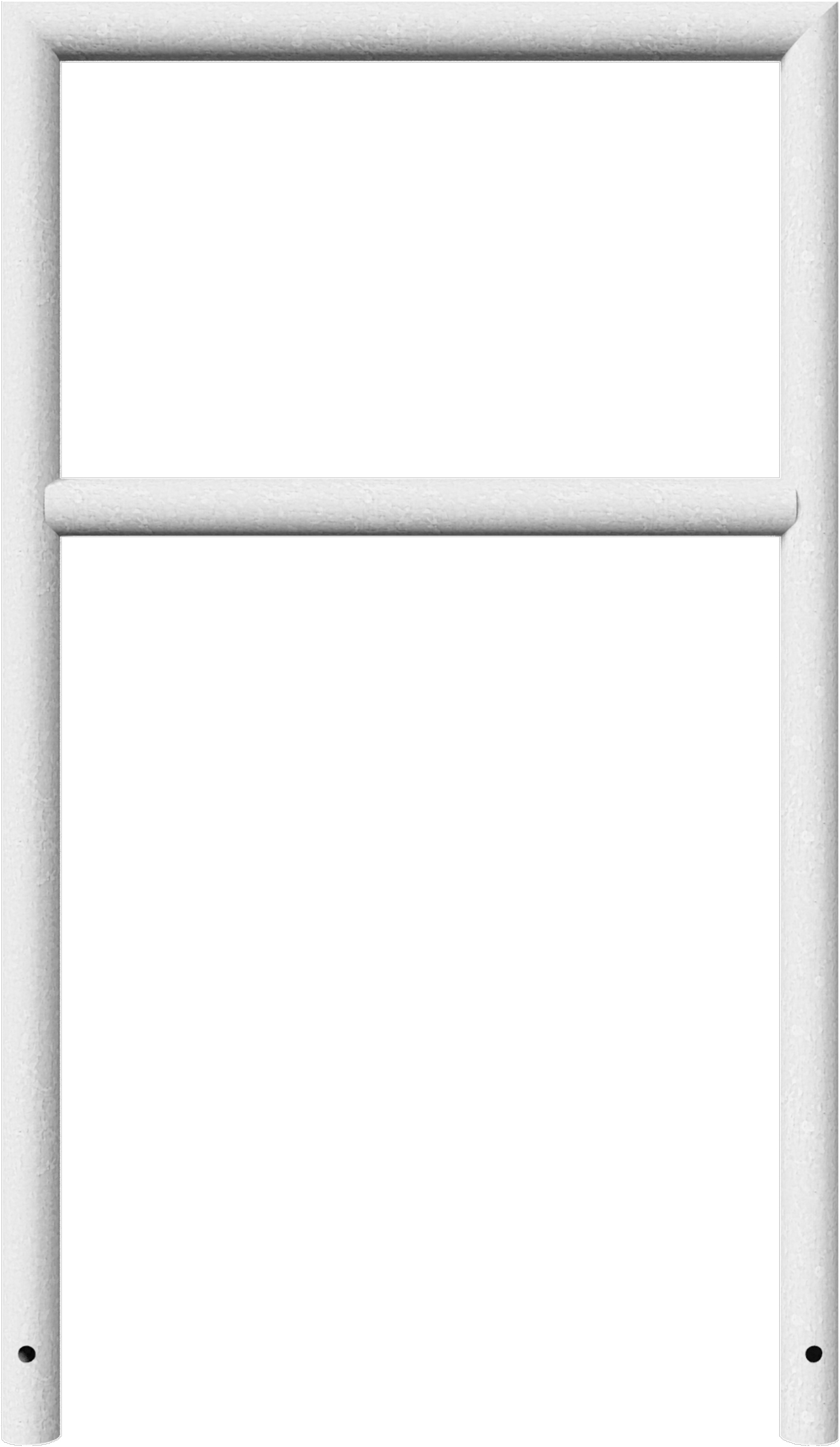 Schake Anlehnbügel Stahl mit Querholm OE Ø 48 mm verzinkt - 700 x 1200 mm