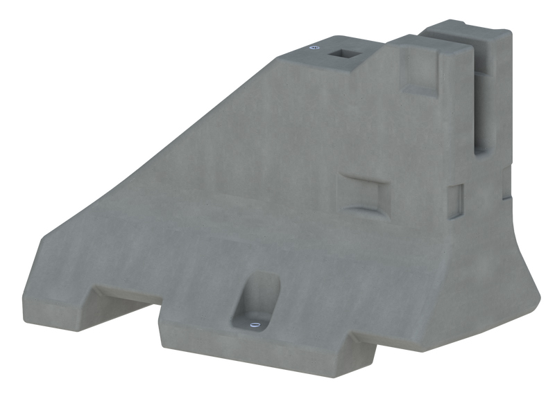 Schake Betonleitwand Typ 20 - Endstück Betonbarriere für individuelle Absperrung | Abschlussstück (SK-3F200-AE) Bild-01