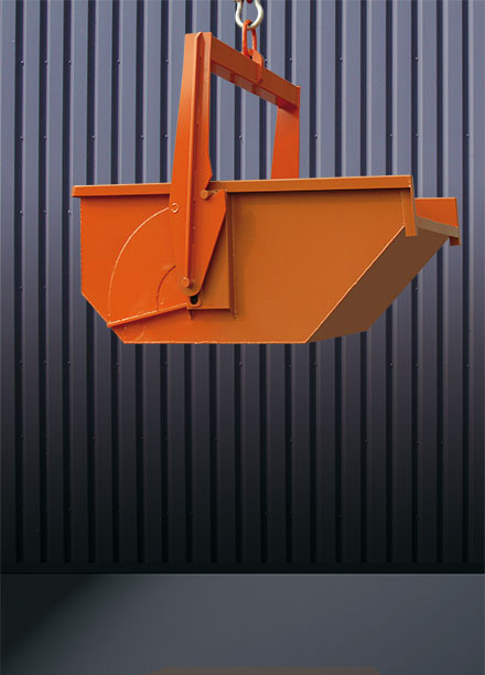 Eichinger Aushubmulde 1045VM|2 - 200 Liter Transportmulde mit Traverse - vollmechanischer Entladeprozess - Kippmulde kranbar für 1 oder 2 Personenbetrieb (EI-10450217000000) Bild-01