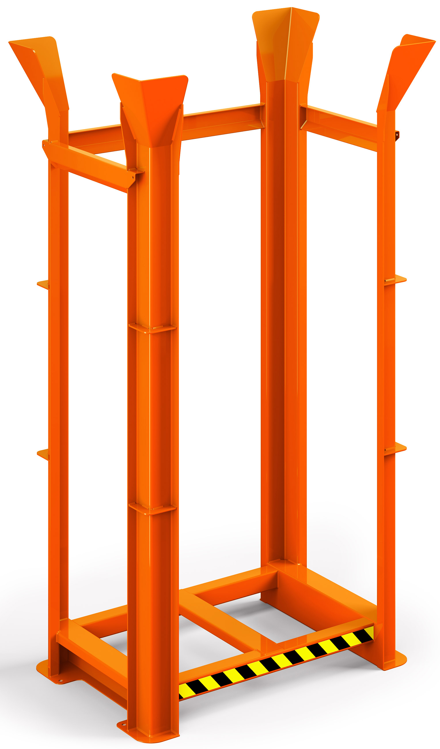 RR Industrietechnik Paletten Richtgestell RRG-15 - RAL 2004 Palettenstapelgestell für 15 Stück Europaletten - Palettenlager reinorange pulverbeschichtet (RR-130500196) Bild-01