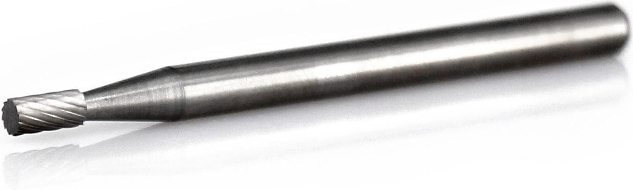 procut Hartmetall-Microfrässtift Zylinderform ohne Stirnverzahnung ZYA A30204-2 Micro Schaft-∅ 3 mm - Kopf-∅ 2 mm - Standardverzahnung (PC-A30204-2-Micro) Bild-01
