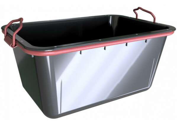 Schake Mörtelwanne 200 l - schwarz Mörtelkübel Nennlast 500 kg (SK-11200-S) Bild-01