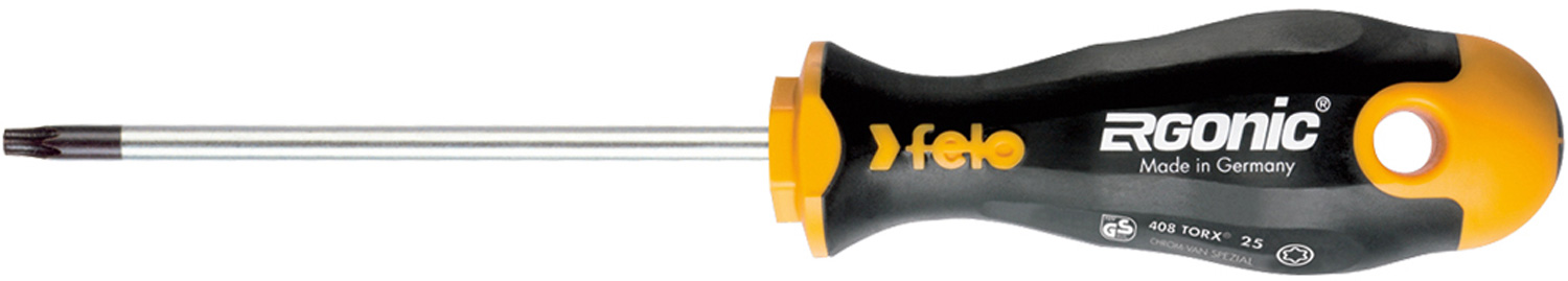 Felo Schraubendreher ERGONIC 408 Torx T 7 x 60 mm Torx-Schraubendreher T | Schraubenzieher mit 3K-Griff - Serie 400 (FL-40807140) Bild-01