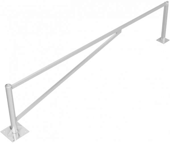 Schake Drehschranke mit 2 Auflagestützen - Schrankenbaum 60 x 40 mm ODV verzinkt - 4000 mm