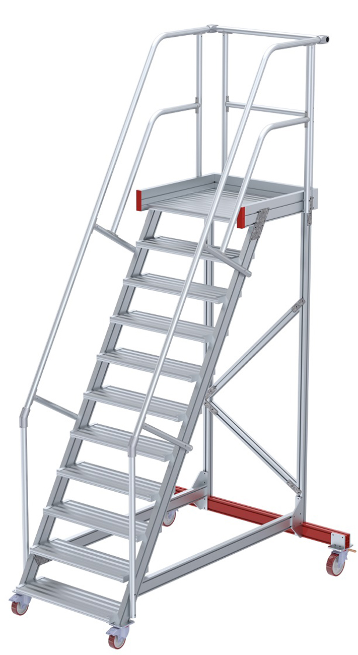 euroline Wartungsbühne 60° 10 Stufen - 600 mm