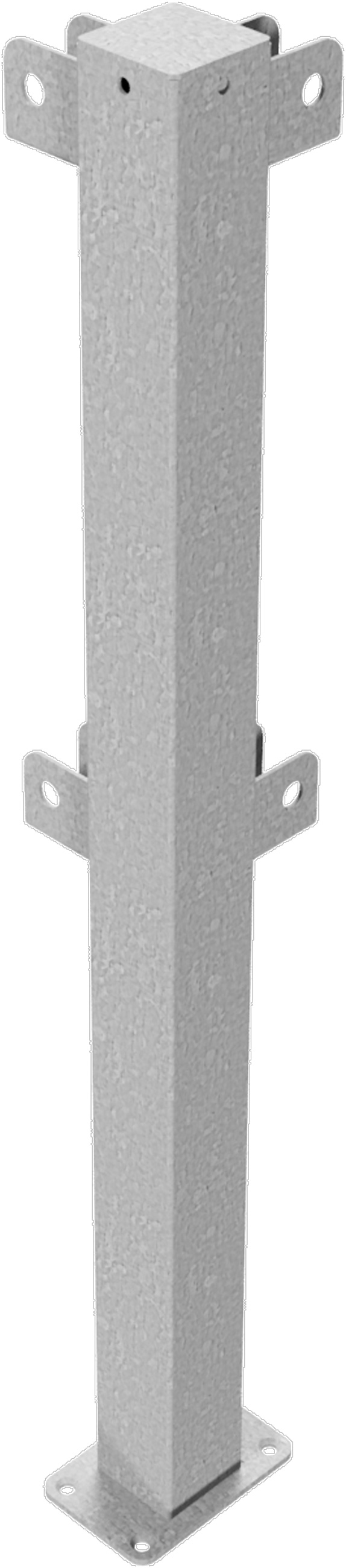 Schake Schutzgeländer Stahl Eckpfosten OD 70 x 70 mm verzinkt