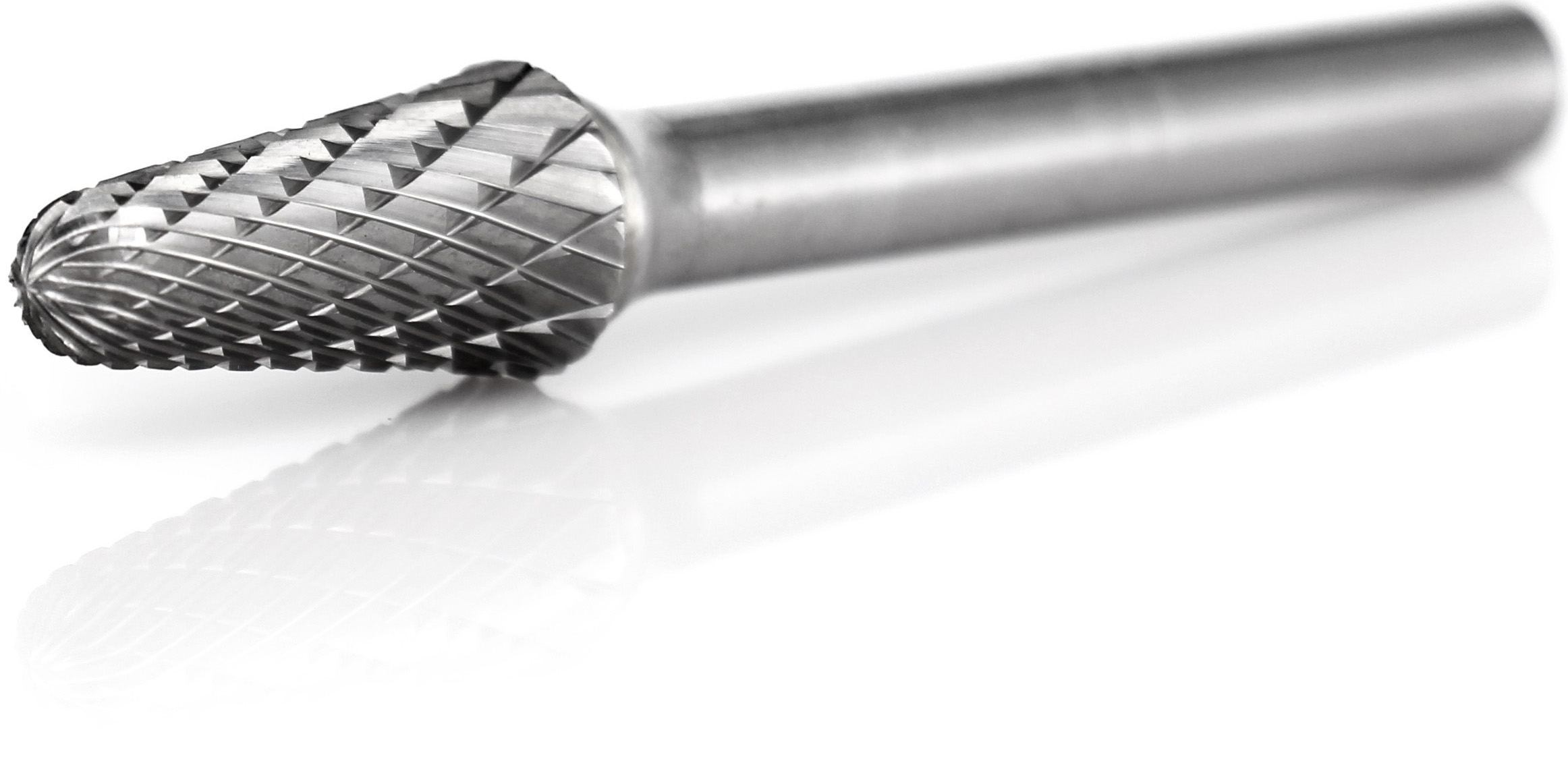 procut Hartmetallfrässtift Rundkegelform KEL L61020-6 Schaft-∅ 6 mm - Kopf-∅ 10 mm - Kreuzverzahnung (PC-L61020-6) Bild-01