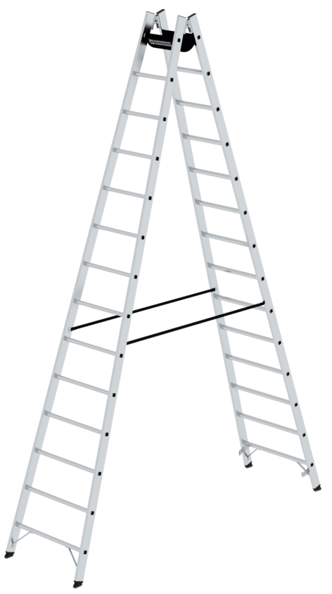 Günzburger Stehleiter Alu 2x14 Sprossen