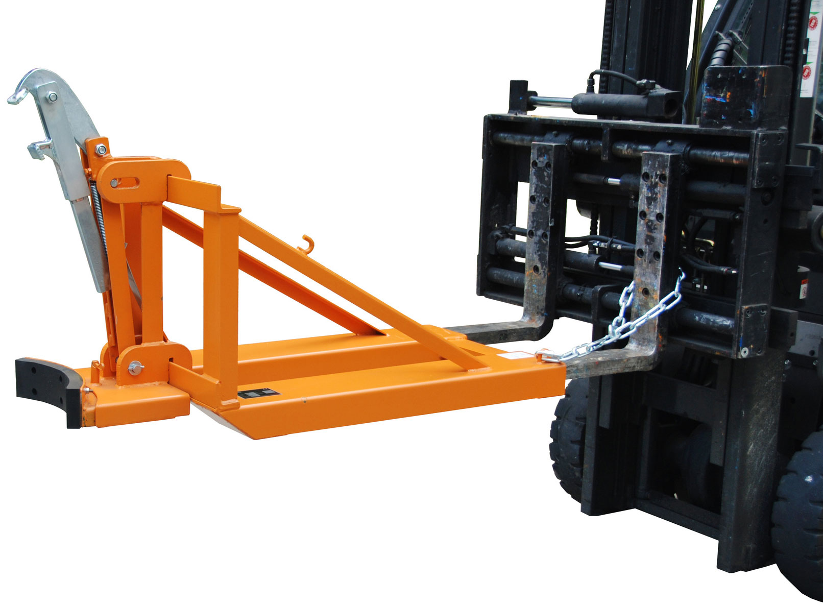 Bauer Fasslifter RS-I|D-91 - RAL 2000 Transporthilfe für 1 Fass 200 Liter - Fassheber gelborange pulverbeschichtet (BA-4408-01-0000-1) Bild-01