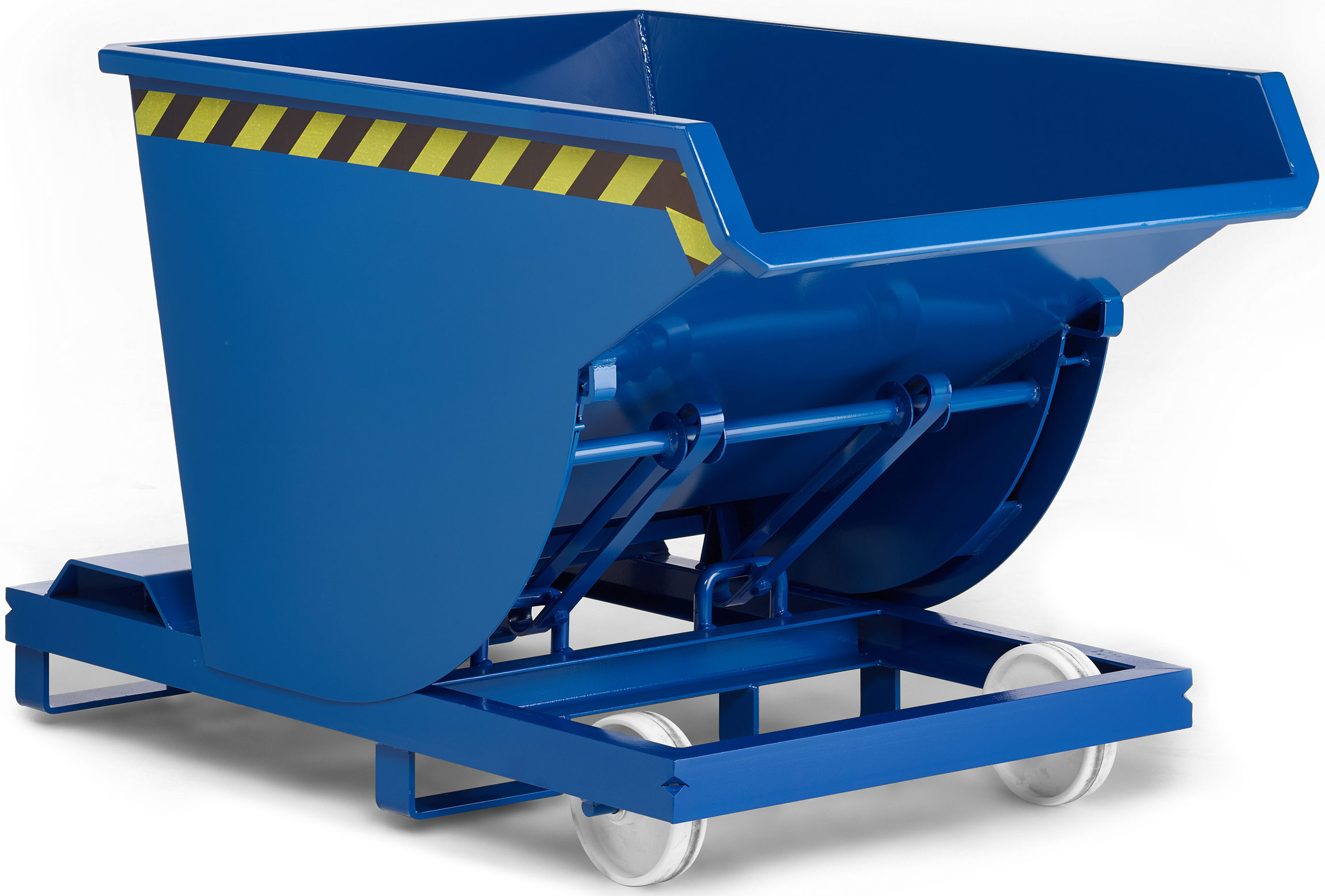 RR Industrietechnik Selbstkipper RSK-30 - RAL 5010 Kippmulde 300 Liter für Stapler - Kippcontainer enzianblau pulverbeschichtet (RR-100400221) Bild-01