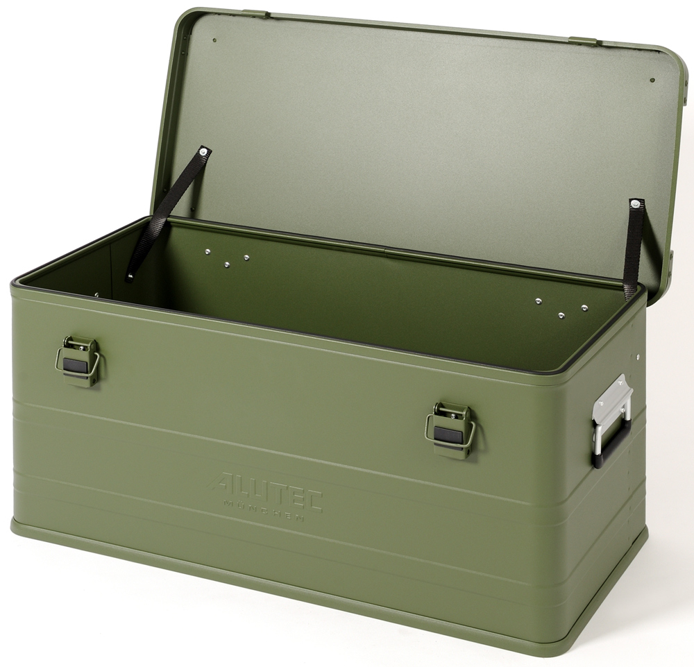 Alutec Alubox Alukiste Industry 92 GREEN Aluminiumbox grün mit Stapelecken (AT-13092GREEN) Bild-01
