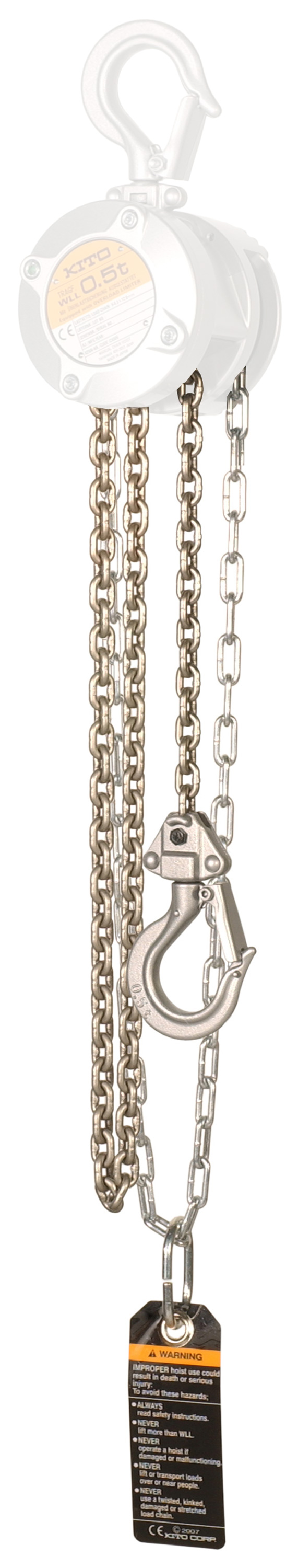 KITO Mehrhub Lastkette für Handkettenzug CX005 - Mehrpreis je Meter