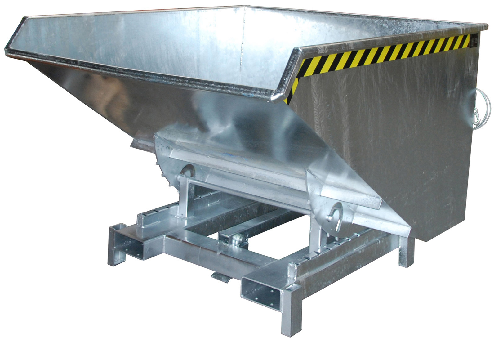 Bauer Schwerlastkipper SK-1200 - verzinkt Kippmulde 1200 Liter für Stapler - Kippcontainer Stahl verzinkt (BA-4498-23-0000-7) Bild-01