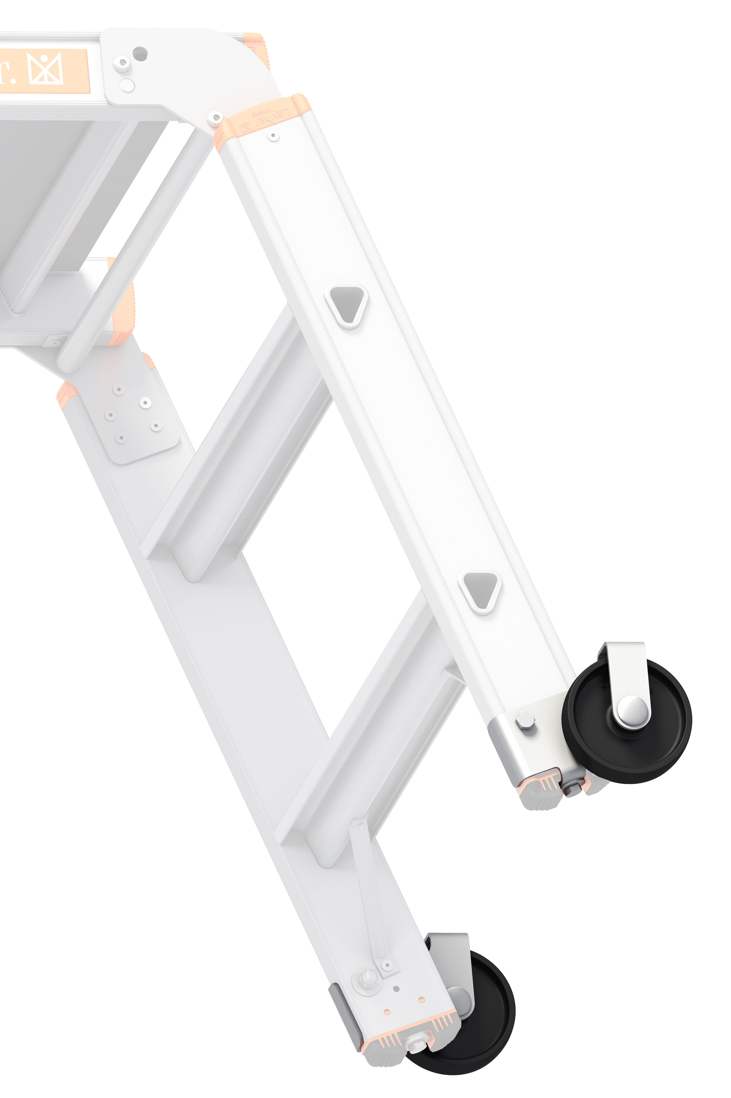 Layher Arbeitsplattform 1065 Rollen Transportrollen für die Topic 1065 | leichtes verfahren der Plattform im geöffneten Zustand (LS-1016.752) Bild-01