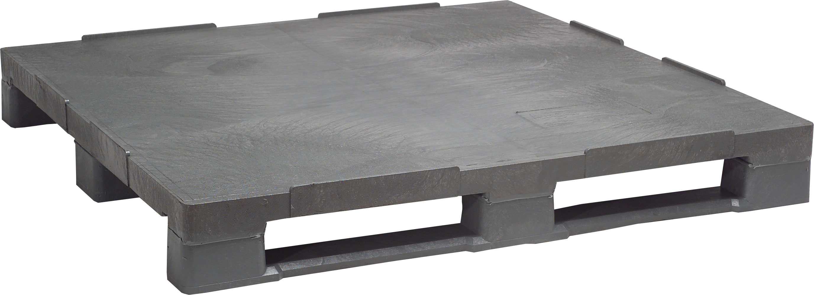 KIGA Universalpalette K7000 - 1200 x 1000 x 157 mm GD|R - VPE 7 7 Stück Universalpalette PE - geschlossenes Deck | mit Rand - Transportpalette Kunststoff (KI-K7000-GR-KO) Bild-01