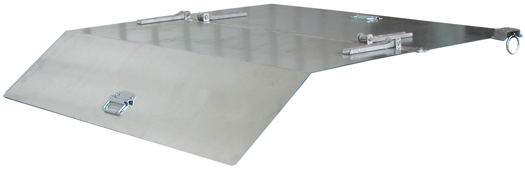 Bauer Deckel verzinkt Kippbehälter BK 100 2-teiliger Deckel für Muldenkipper - Stahl verzinkt (BA-4410-07-0800) Bild-01