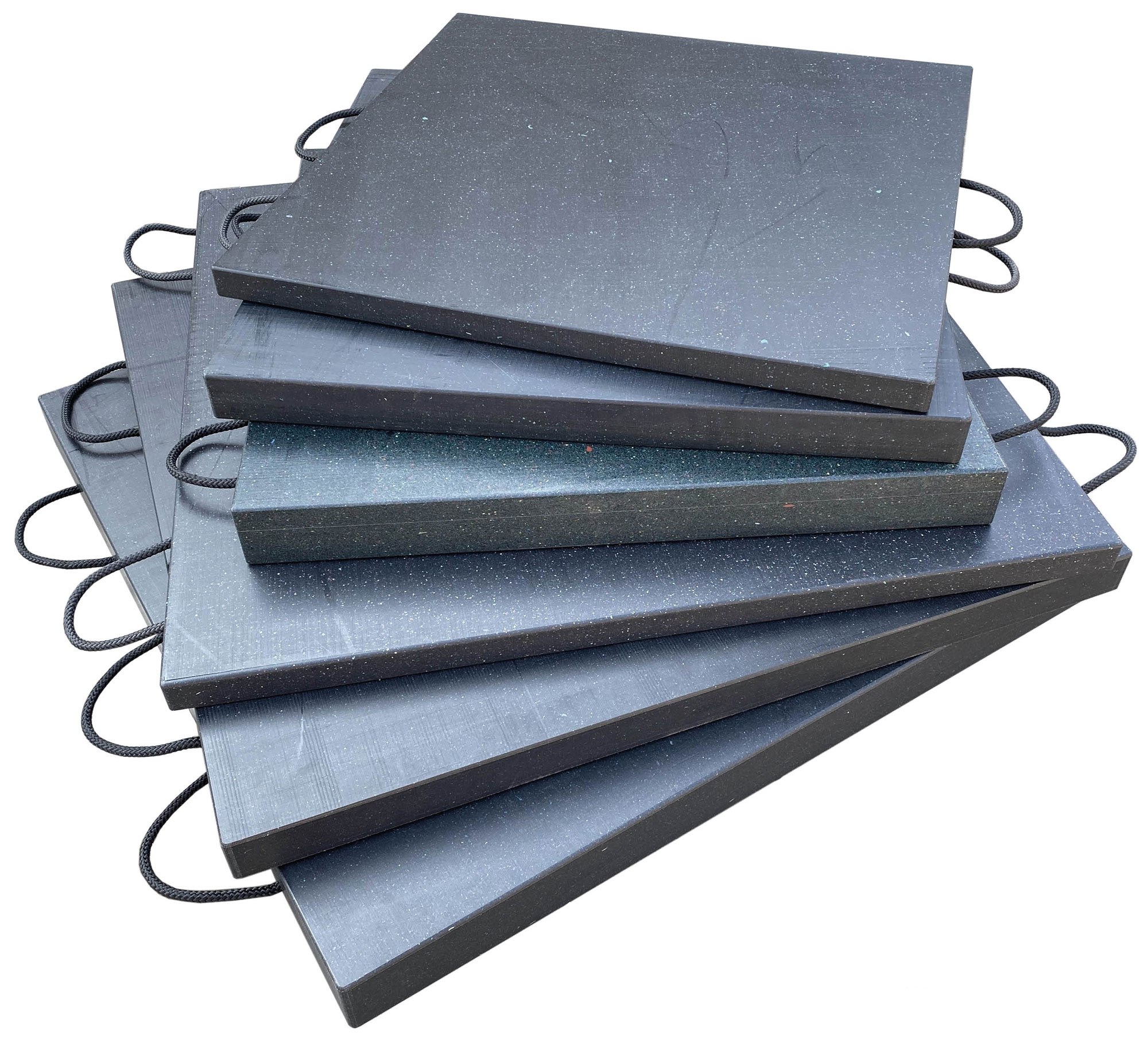 hawego Kranplatte Pro 800 x 800 x 80 mm Abstützplatte belastbar bis 40t - Unterlegplatte zur Lastverteilung - Kunststoffplatte für Krane (HW-KRP-800-800-80-PRO-031) Bild-01