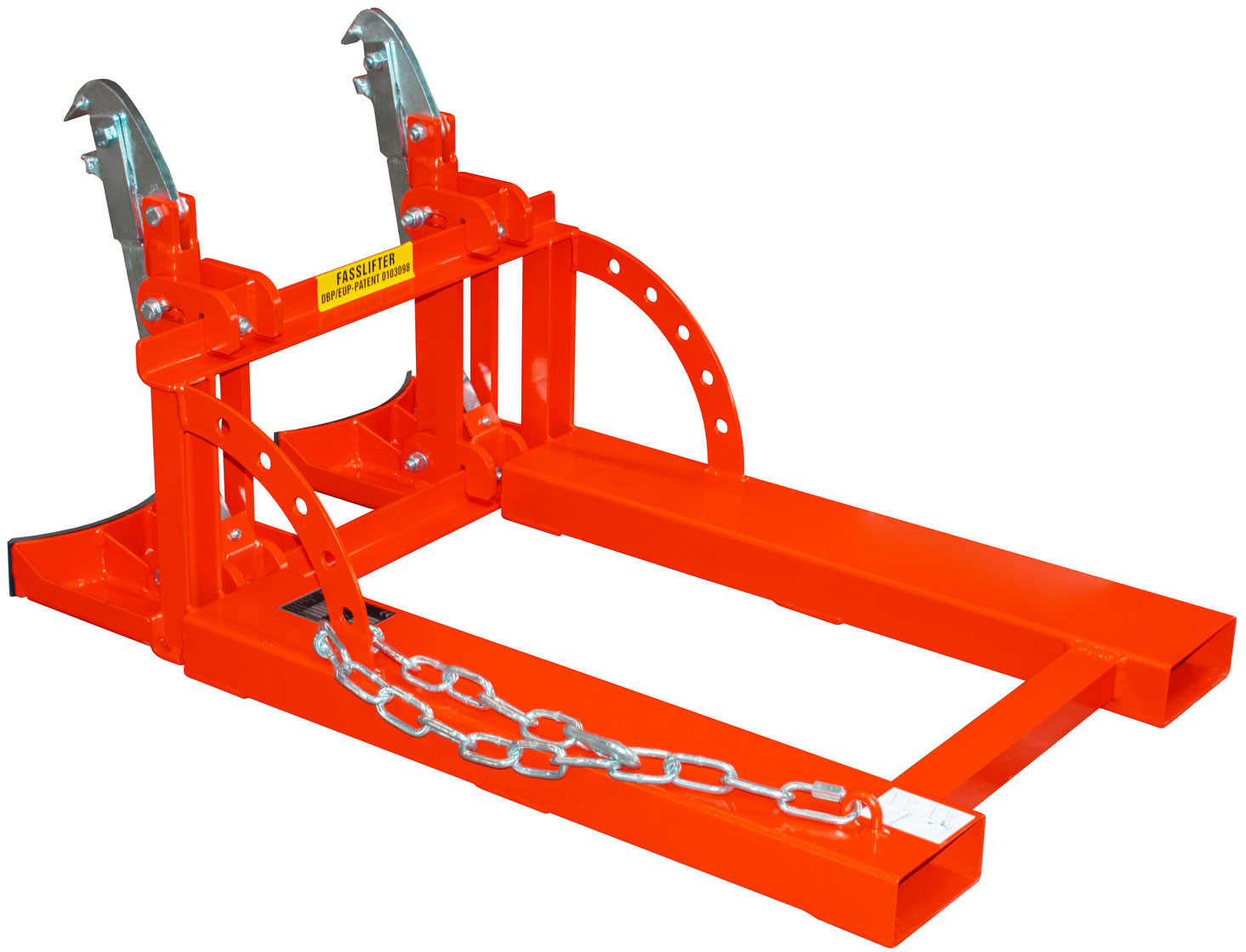 Bauer Fasslifter RS 60-II - RAL 3000 Transporthilfe für 2 Fässer 60 Liter - Fassheber feuerrot pulverbeschichtet (BA-4408-31-0000-2) Bild-01