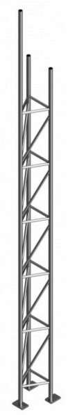 Schake Gitterrohrmast 5,35 m für Beton-Aufstellvorrichtung