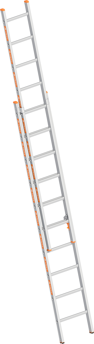 Layher Schiebeleiter Alu 2x10 Sprossen - hawego PLUS Set