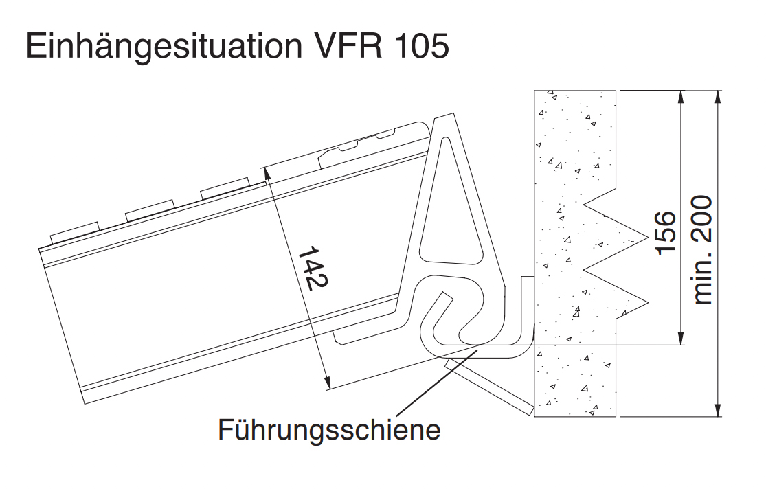 Altec Führungsschiene VFR 2600 mm