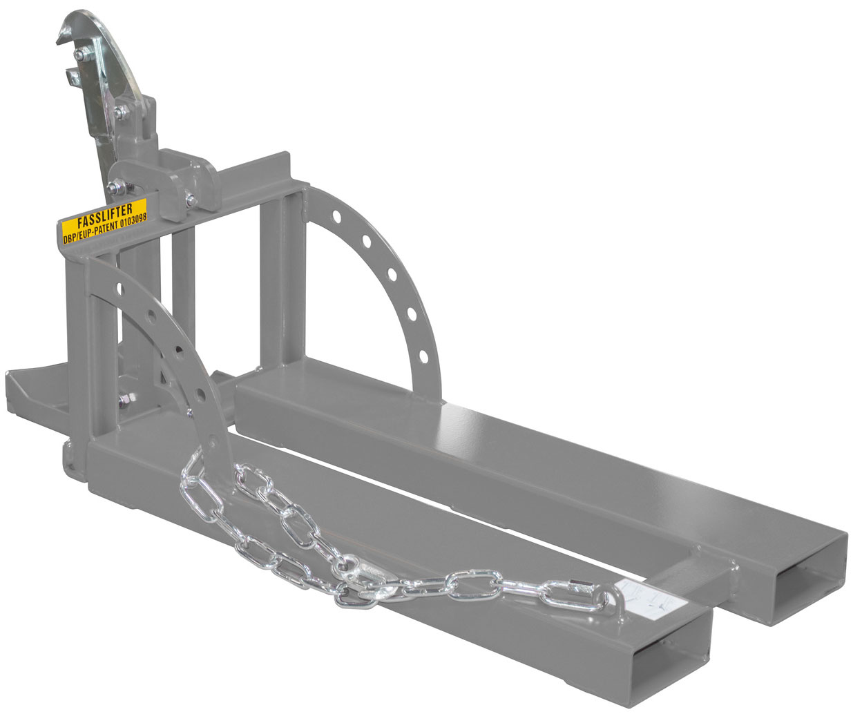 Bauer Fasslifter RS 60-I - RAL 7005 Transporthilfe für 1 Fass 60 Liter - Fassheber mausgrau pulverbeschichtet (BA-4408-30-0000-5) Bild-01