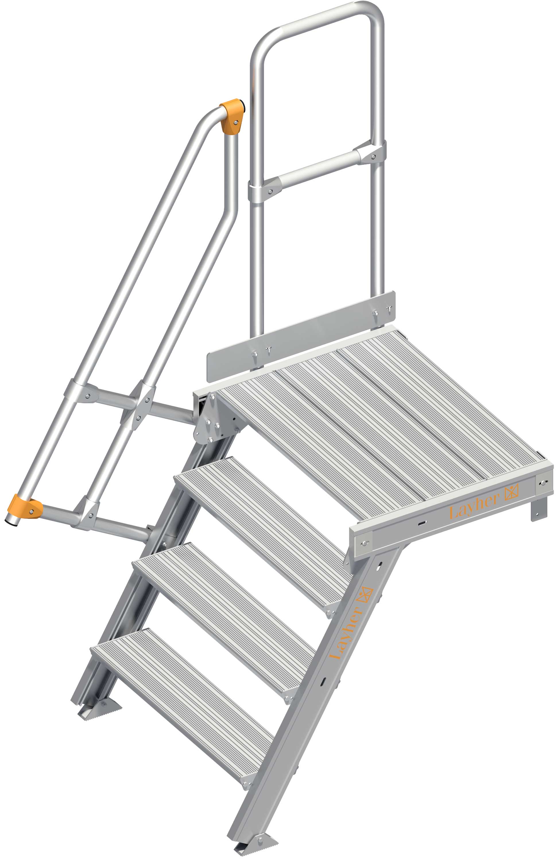 Layher Plattformtreppe 60° 4 Stufen - 800 mm breit