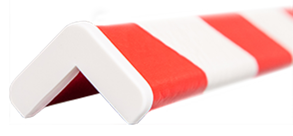 Knuffi Schutzprofil Abschlusskappe Typ E weiß PP Abschlusskappen für Warnprofile aus Polypropylen - 1 Paar (SM-EEW-103) Bild-01