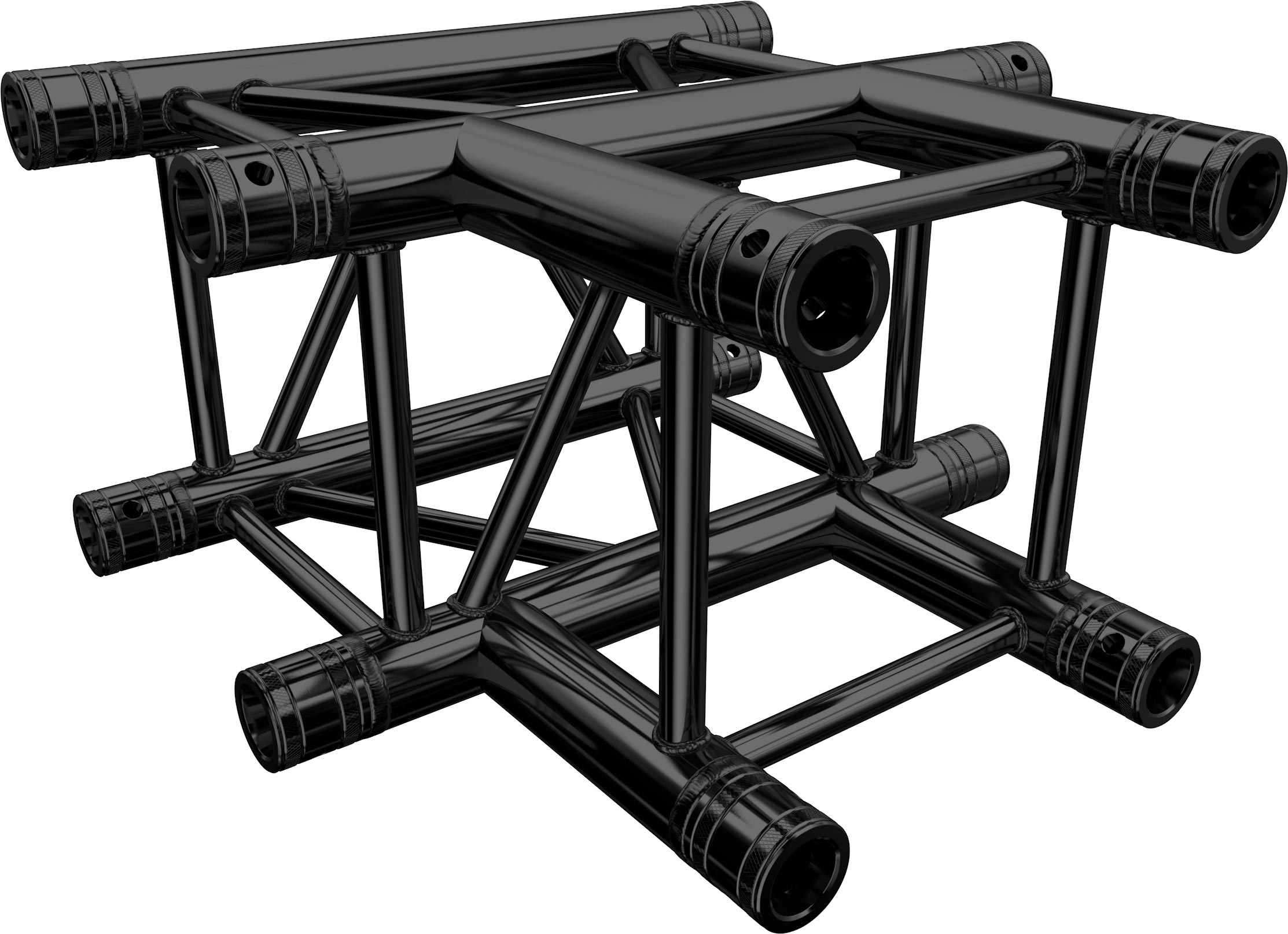 Global Truss F34P 3-Weg Ecke T35 Stage Black