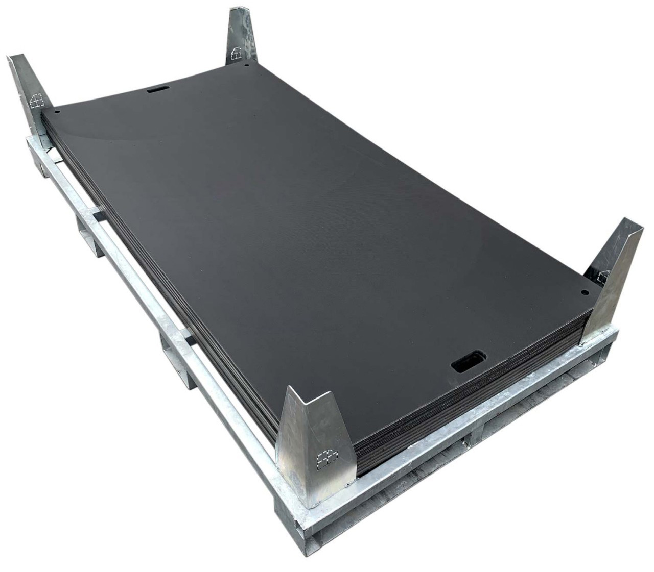 hawego Fahrplatten-Set e-tek EVO 14 mm - 25,30 m² 10 Schutzmatten Standard 2300 x 1100 x 14 mm und Transportbox (HW-ET-EVO-SET10-11-ST400) Bild-01
