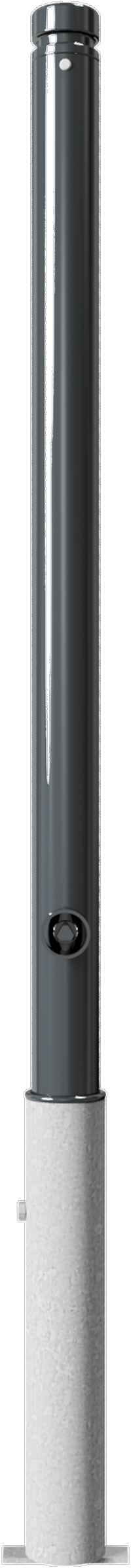 Schake Stilpfosten 464 HD Ø 60 mm dunkelgrau