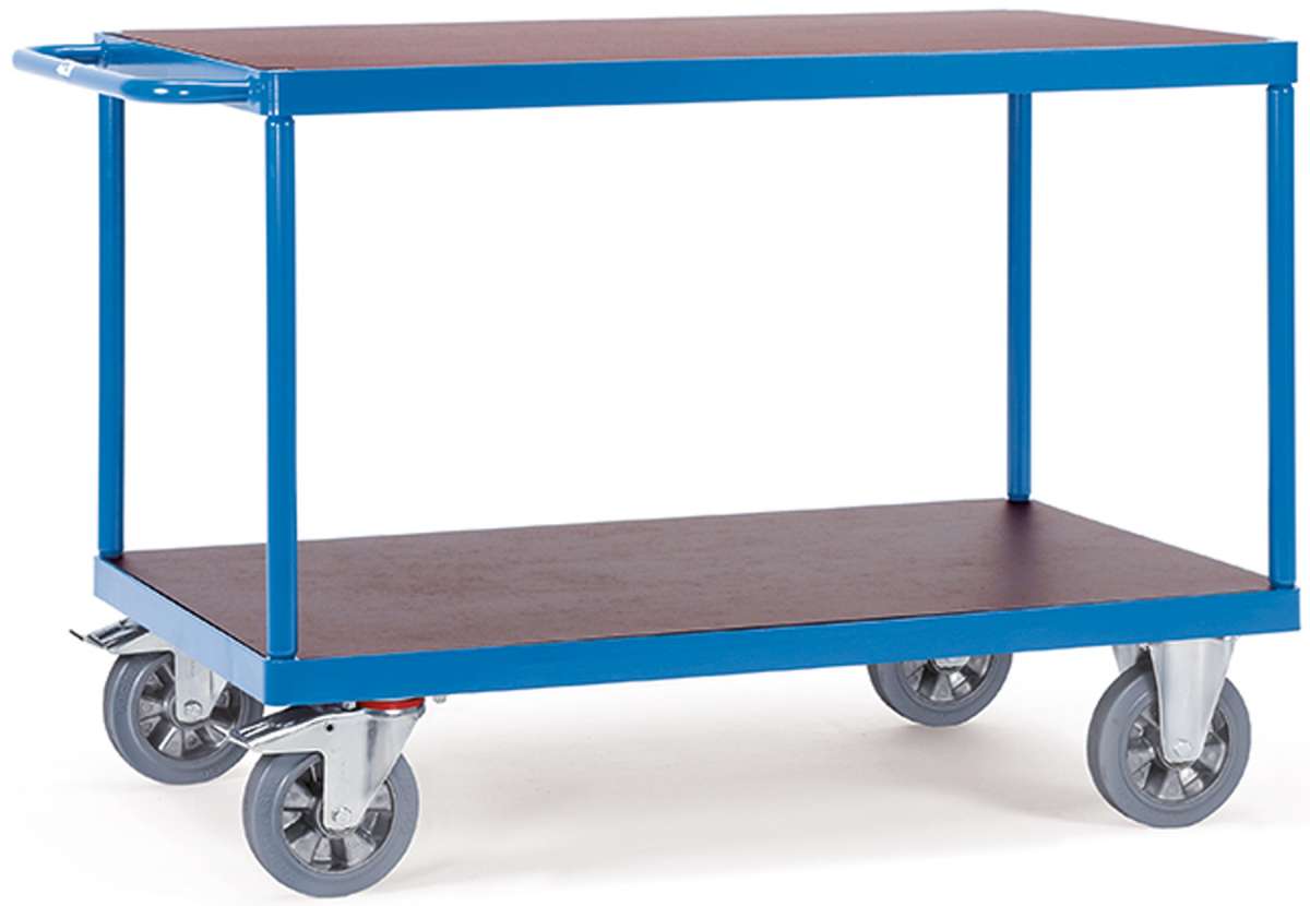 Produktbild von Fetra MultiVario Kastenwagen 1200x800mm – 500kg Tragkraft, Geschlossene Seitenwände (blau, RAL 5007)
