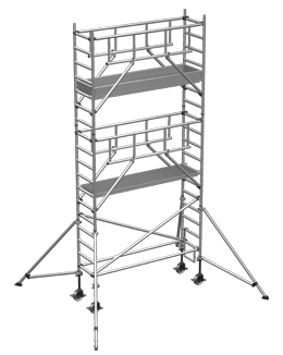 Rollgerüst ZARGES MultiTower S-PLUS 1T 0,75x1,80m - AH 6,45m