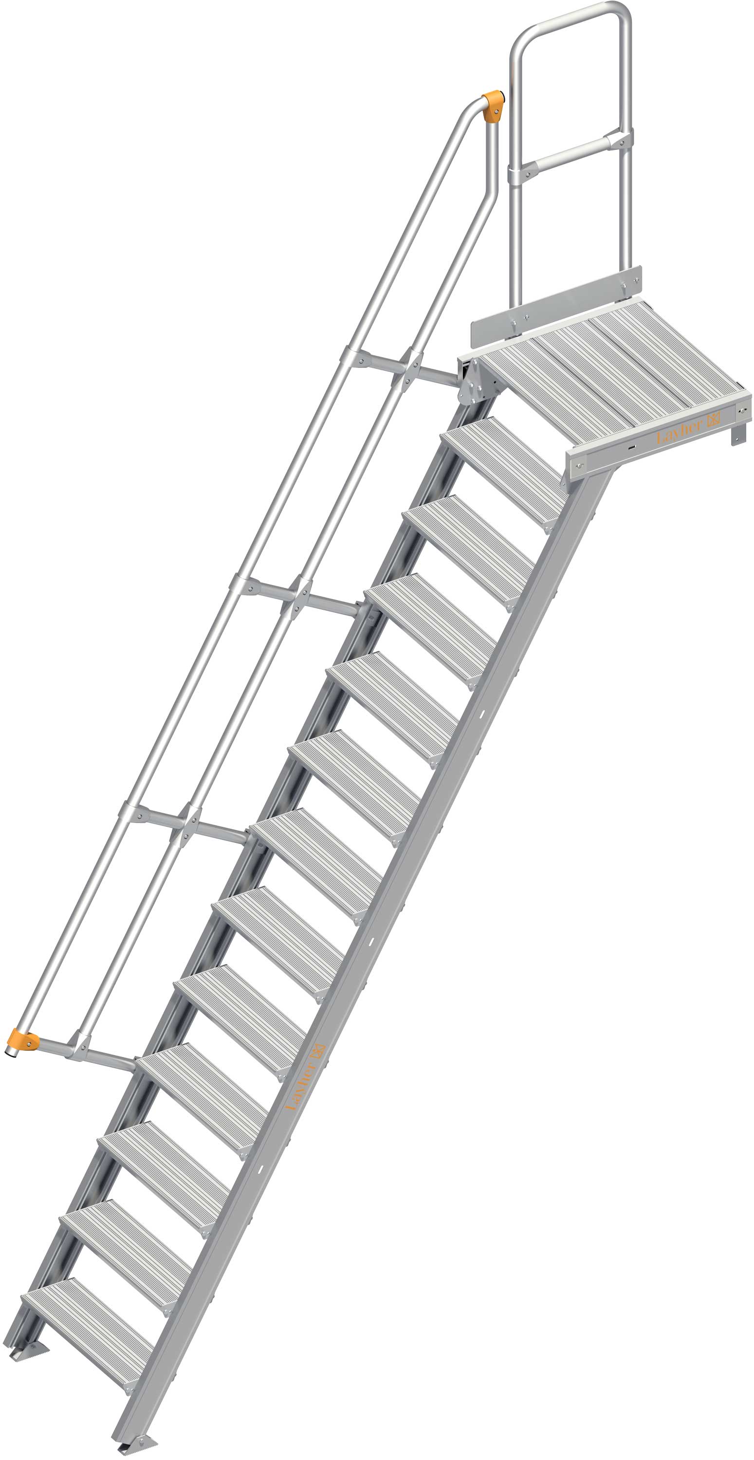 Layher Plattformtreppe 60° 13 Stufen - 600 mm breit