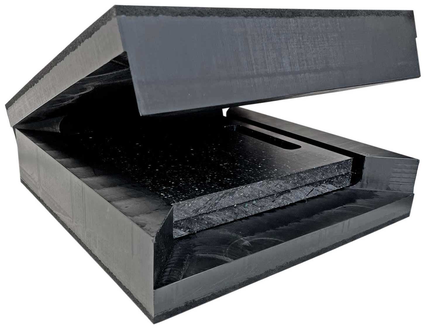 hawego Abrollcontainer Unterlegplatte Set Bodenschutzplatte aus Kunststoff mit Anti-Rutsch-Beschichtung - Lastverteilungsplatte belastbar bis 70t (HW-CON-ASP-ULP-SET) Bild-01