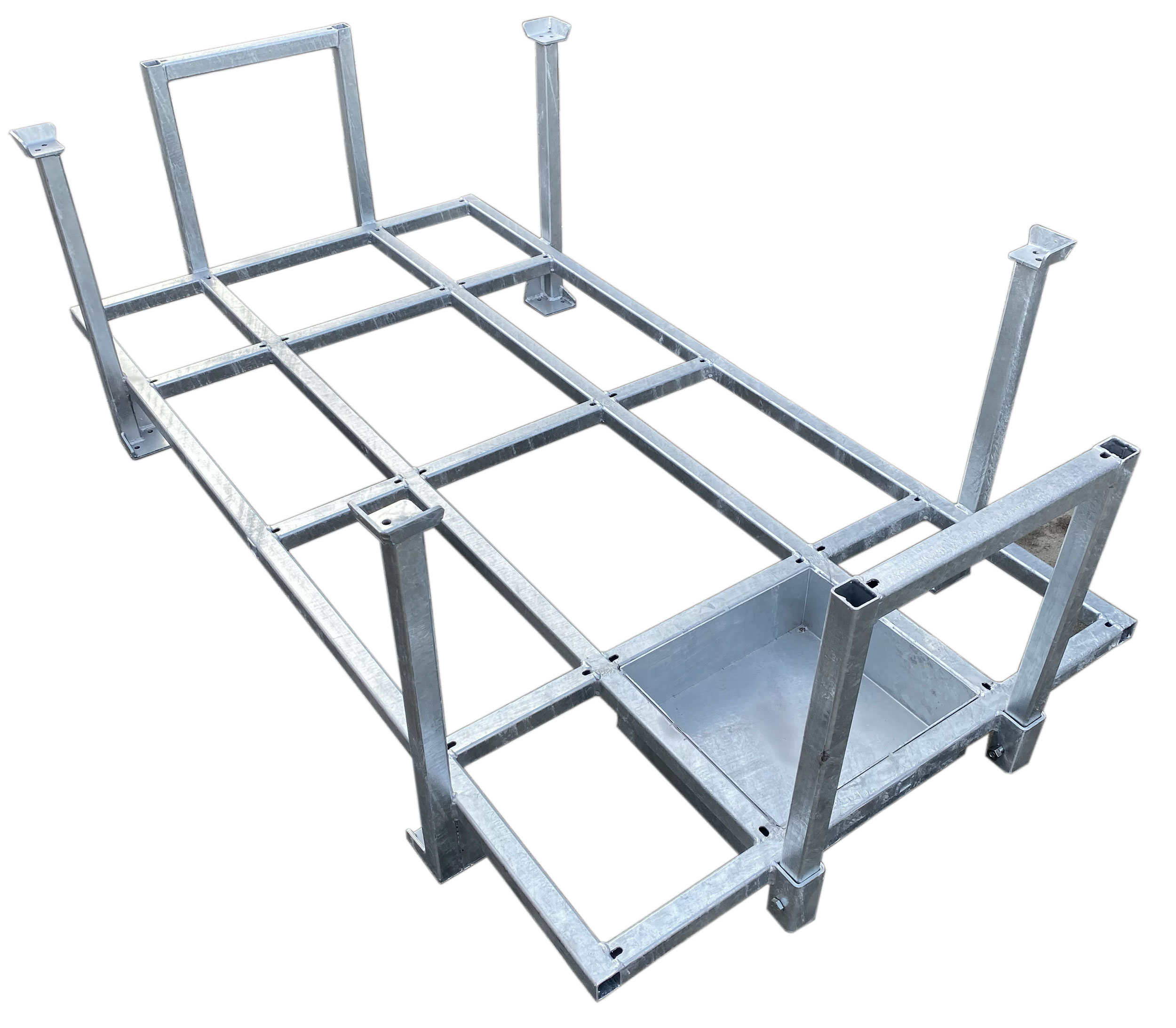 securatek Fahrplatten Transportgestell Transportpalette für maximal 30 Fahrplatten (SEC-TG-2185-1180-700-001) Bild-01