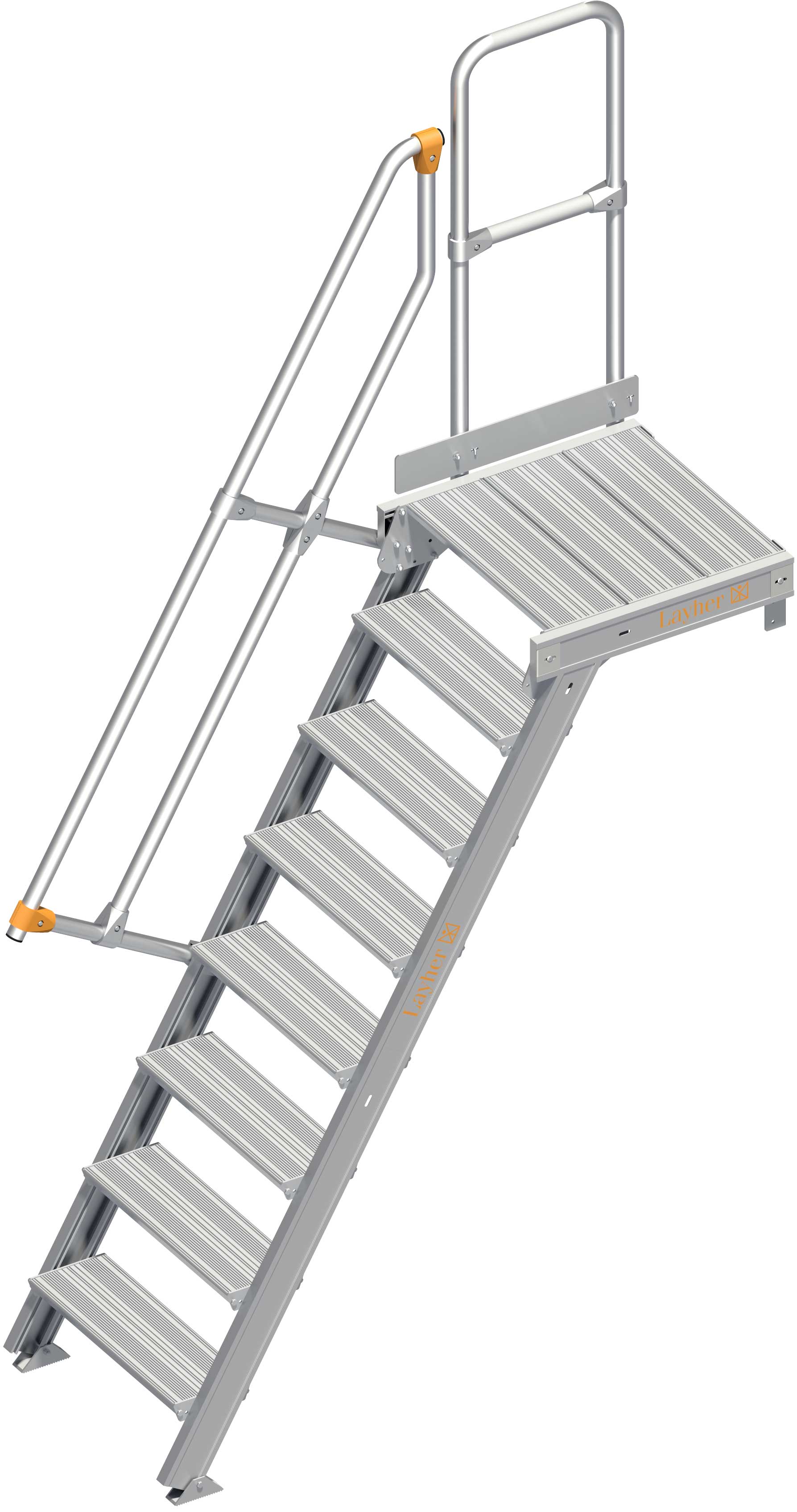Layher Plattformtreppe 60° SG 8 Stufen - 600 mm breit